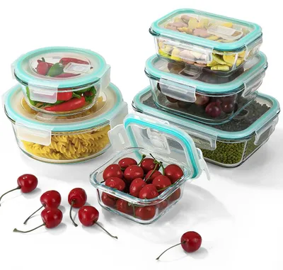 Immagine prodotto di Omgoods - Set di 6 contenitori impilabili per conservare gli alimenti