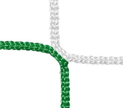 Produktbild von Huck Manfred Fussballtornetz PP hf. ca. 4 mm grün/weiss grün/weiss