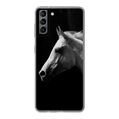 Produktbild von MuchoWow® Handyhülle Schutzhülle Hülle für Samsung Galaxy S21 Plus Pferde - Tiere - Porträt Silikon Softcase Handy Hülle