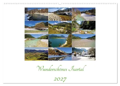 Produktbild von Wunderschönes Isartal 2027 (Wandkalender 2027 DIN A2 quer), CALVENDO Monatskalender