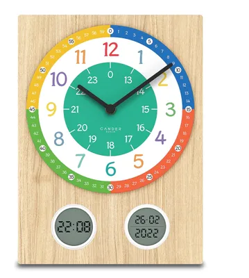 Obrázok produktu pre Omgoods – Nástenné hodiny pre deti, 35 cm – Tiché hodiny vhodné pre chlapcov aj dievčatá
