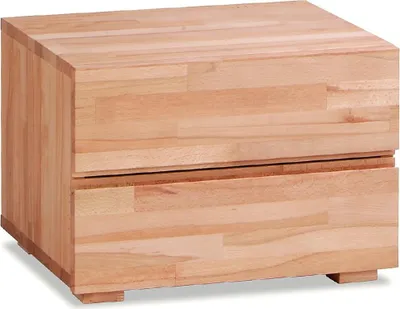 Produktbild von HASENA Wood Line Dupla Nachttisch 2 Schubladen Kernbuche