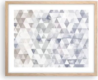 Produktbild von Gerahmtes Poster - Rahmen in heller Eiche - Abstraktion modern - 50x40 cm - Wand Bild - Wanddeko - Wandbilder - Wandposter - Bilderrahmen - Bilder - Kunstdruck - Wandbild - P2NAA50x40-4075