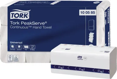 Produktbild von TORK Papierhandtücher PeakServe Endlos H5 Interfold-Falzung 1-lagig 4.920 - Weiss