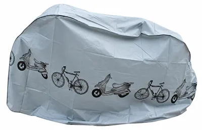 Productafbeelding van INF Fietshoezen, regenbescherming en UV-bescherming Zilver