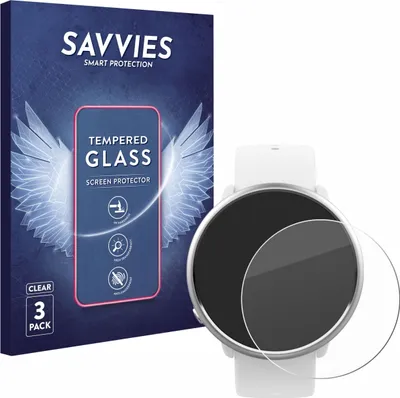 Produktbild von 3x Savvies Schutzglas für Polar Ignite Displayschutz 9H Glas klar transparent