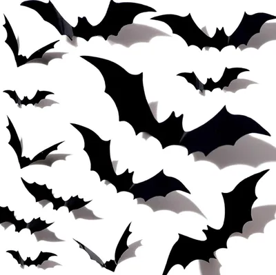 Produktbild von 36 Stück Fledermaus Deko für Halloween und Outdoor
