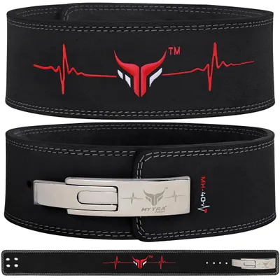 Image de Ceinture de musculation en cuir véritable à 100 %, idéale pour la salle de sport et l'entraînement