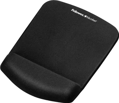 Image de Fellowes PlushTouch - Tapis de souris avec coussin pour poignet - Noir