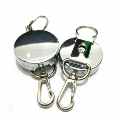 Produktbild von 2PCS Retractable Metall hochelastischen Stahldraht Seil Jojo Schlüsselanhänger