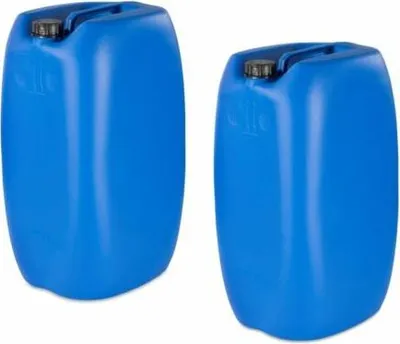 Produktbild von 2 Stück 60 Liter Kanister blau Wasserkanister Trinkwasserkanister (2x60 Knb)