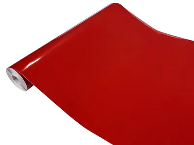 Produktbild von Klebefolie Möbel 45x100 cm - Signalrot Glanz - Möbelfolie selbstklebend einfarbig - Folie für Möbel zur Renovierung von Türen, Schränken und Regalen - Möbelfolie dekorativ und pflegeleicht