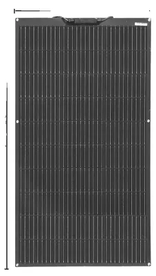 Obrázek produktu pro Solární panel, monokrystalický, flexibilní design, 16,5 V, 100 W