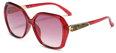 Produktbild von Techsuit - Sunglasses Polarized (5599) Damen-Polarisationssonnenbrille mit UV-Schutz aus PC - rot