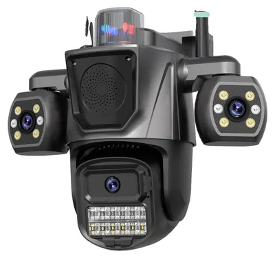 Immagine prodotto di Telecamera IP per esterni, triplo obiettivo, tracciamento automatico, telecamera SENZA scheda, spina UE