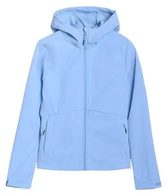 Imagen del producto de Chaqueta softshell impermeable para mujer, modelo "4FWSS25TSOFF320", talla M, color azul claro (PP6383)