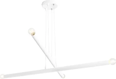 Zdjęcie produktu dla Żyrandol Tubo biały 4xE14x40W metal wym:105x100x25cm IP20 Aldex