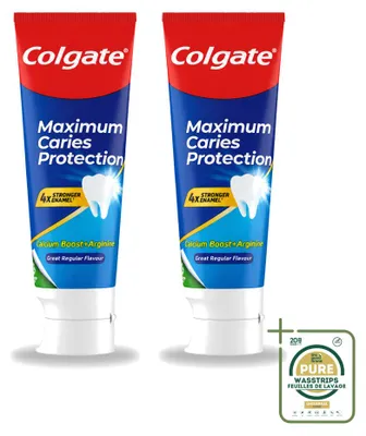 Produktbild von 2 x Colgate Caries Protection Tandpasta met Calcium 75ml - Vorratspackung - 2 Stücke