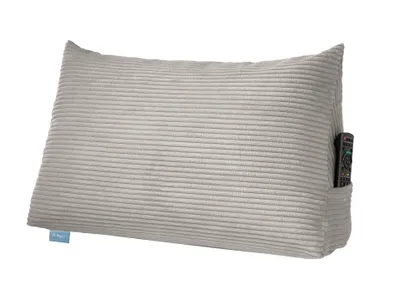 Immagine prodotto di Cuscino per lo schienale | Cuscino di lettura per letto e divano | Grigio corda | 70 x 40 x 20 cm | Robusto cuscino per la seduta del letto | XDREAM