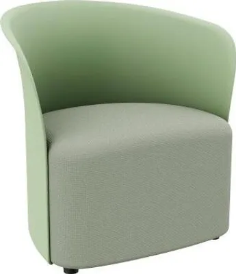 Produktbild von PAPERFLOW Sessel CROWN grün schwarz Stoff