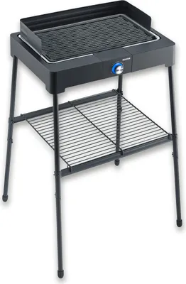 Produktbild von Standgrill mit Grillplatte SEVERIN PG 8568 Fläche 45 x 26 cm intuitiv bedienbar PG 8568 aus Edelstahl, schwarz Elektrogrill Tischgrill Standgrill Grill Barbecue Grill