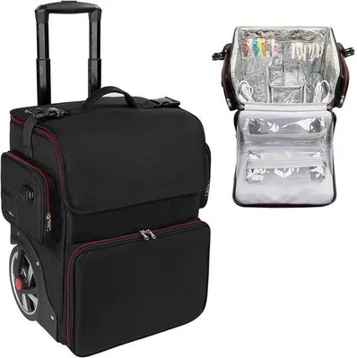 Produktbild von Kosmetik-Organizer – Visagistenzubehör – Friseur-Tasche – Schwarz