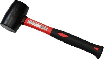 Produktbild von Gummihammer, Fiberglasstiel,  65 mm