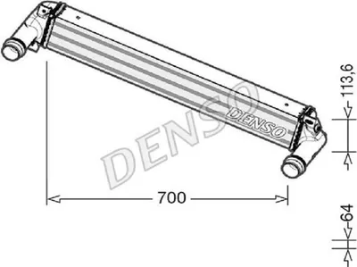 Produktbild von DENSO DIT06010 Ladeluftkühler LLK für JEEP CHEROKEE (KL) Turbo Intercooler
