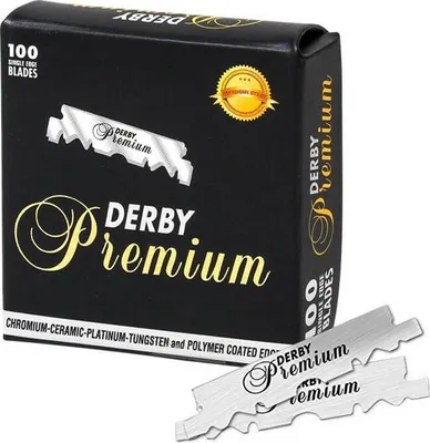 Produktbild von Derby Premium Single Edge Rasierklingen 100 Stück Shavette Schwedenstahl