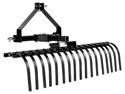 Produktbild von Rasenmäher mit Hochentaster - 127 cm Schnittbreite - 17 Stahlzinken - Q235 Stahl