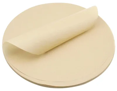 Image de 150 plaques de cuisson rondes de 28 cm de diamètre, adaptées aux friteuses à air chaud, aux poêles, aux fours et aux pizzas.