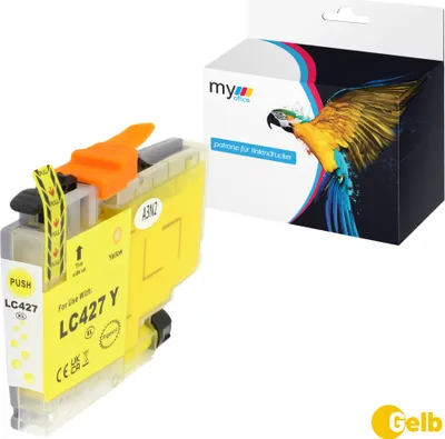 Produktbild von Tinte "LC427XL" für Brother HL-J6010DW MFC-J5955D MFC-J6955DW MFC-J6955DW MFC-J6957DW Yellow
