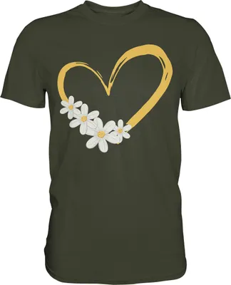 Produktbild von Gänseblümchen Herz Garten Shirt Gärtner – Urban Khaki / L