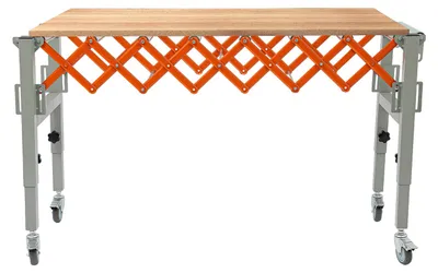 Immagine prodotto di Tavolo di supporto, con altezza regolabile da 50 a 80 cm, lunghezza regolabile da 46 a 130 cm, capacità di carico di 50 kg, struttura in metallo, design compatto