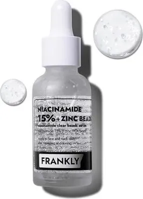 Immagine prodotto di FRANKLY Siero con niacinamide 15% + perle di zinco 30 ml - siero contro le imperfezioni della pelle