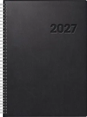 Produktbild von rido/idé 7027501907 Buchkalender Mod. Conform 2027 A4, Kunststoff, schwarz