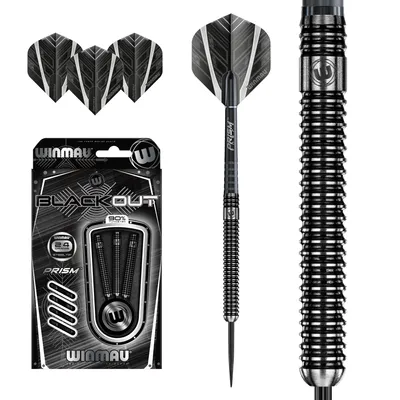 Image de Winmau Blackout Steeldart 1083, 22 g, 24 g et 26 g