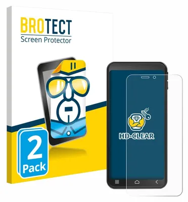 Produktbild von 2x Für Emporia Smart 7 Lite Schutzfolie BROTECT Displayschutz Display Schutz Folie Klar Transparent
