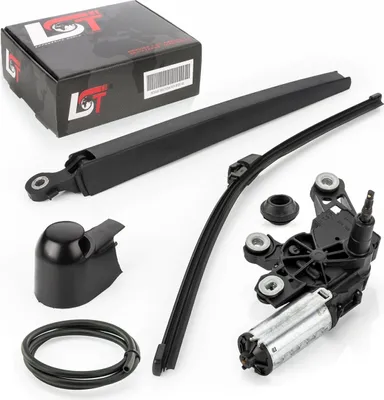 Produktbild von Wischermotor Heck Scheibenwischer Set Motor hinten Dichtung für VW Transporter V