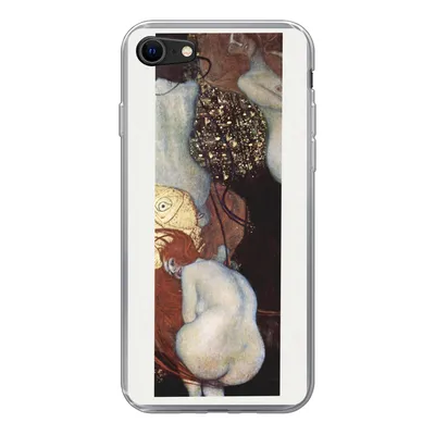Produktbild von MuchoWow® Handyhülle Schutzhülle Hülle für iPhone 7 Goldfisch - Gustav Klimt Silikon Softcase Handy Hülle - Kartenhalter