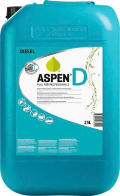 Produktbild von Alkylatdiesel Aspen fertig gemischt 25 L für Gartenmaschinen und Forstgeräte