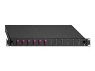 Produktbild von Rutenbeck BL - Glasfaserkabelkiste - extensible - Rack montierbar - LC Duplex x 6 - Schwarz, RAL 900