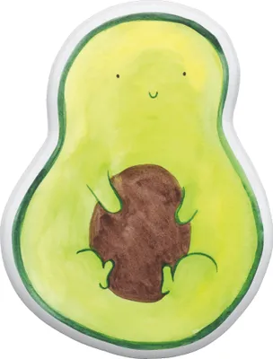 Produktbild von Mr. & Mrs. Panda Kuschelkissen Avocado Kern 35 cm - Weiß - Geschenk, Kuscheltier Kissen, Plüschtier, Dekokissen, tier, glücklich, Pflanze, Spruch Leben