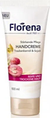 Produktbild von Florena Handcreme mit Traubenkernöl & Sojaöl, vegan, 1er Pack (1 x 100ml)