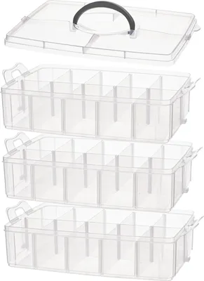 Produktbild von VBS Stapelbox mit Griff, 3-tlg.