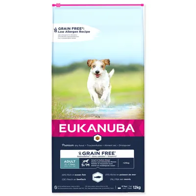 Zdjęcie produktu dla Eukanuba Adult Small&Medium Grain Free Łosoś 12kg