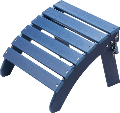 Produktbild von VEVOR Fußstütze für Adirondack-Stühle, 475x480x350 mm, klappbarer Adirondack-Ottomane aus HDPE-Kunststoff, Gartenstuhl, weit verbreitet für Außenbereich, Veranda, Pool, Rasen, Hinterhof, blau