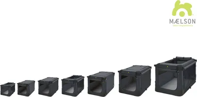 Produktbild von Maelson Soft Kennel faltbare Hundebox in 5 Größen, anthrazit, Größe:XL (105x72x81)