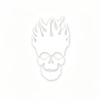 Immagine prodotto di Stencil per facepainting Sillyfarm teschio fiammeggiante