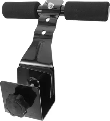 Produktbild von Ergonomische Sit-up-Hilfsstange mit stabiler Klemmfixierung und rutschfestem Bauchmuskeltrainingsgerät für zu Hause, Schwarz